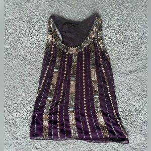 Purple Embellished Sequin Top💜💛